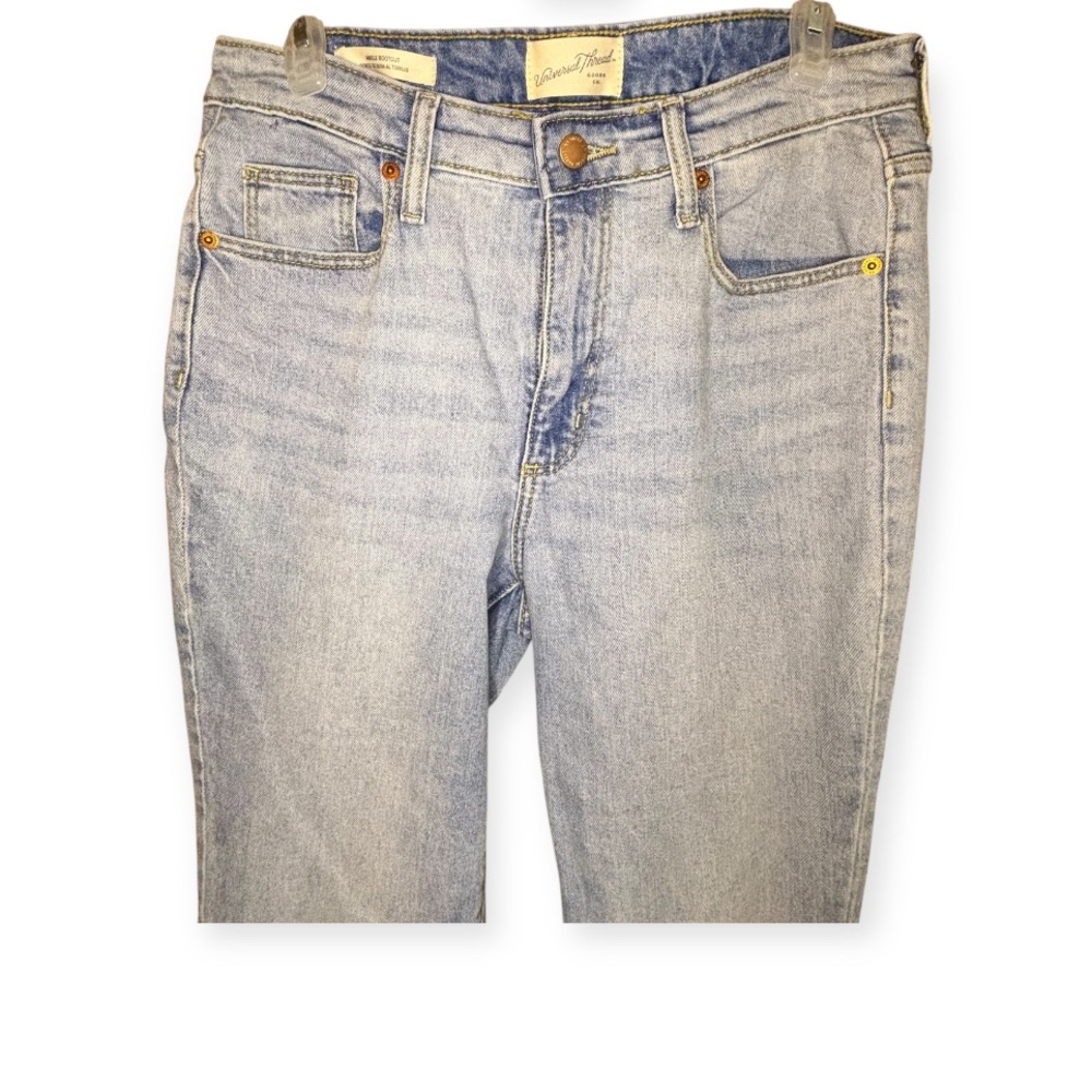 Women’s Light Blue Stretch Denim Jeans | Size 8/29R | Bootcut Raw Hem | NWOT - Picture 7 of 10